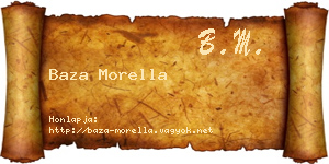 Baza Morella névjegykártya